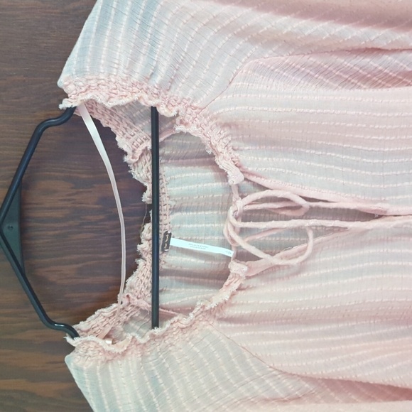Free people blouse Out of town Peach Oversized Blouse Size Small - Picture 5 of 8